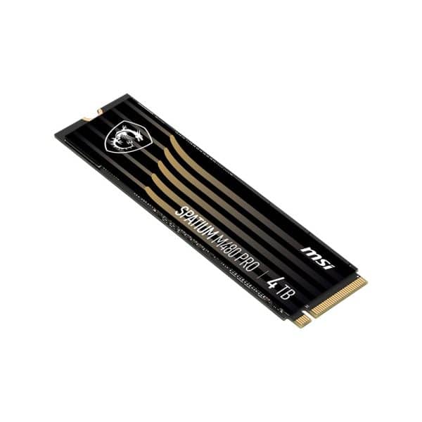 Msi Spatium M480 Pro 4tb Nvme Pcie Gen4 X4 Lezen 7400mb – Schrijven 7000mb M.2 Ssd 4
