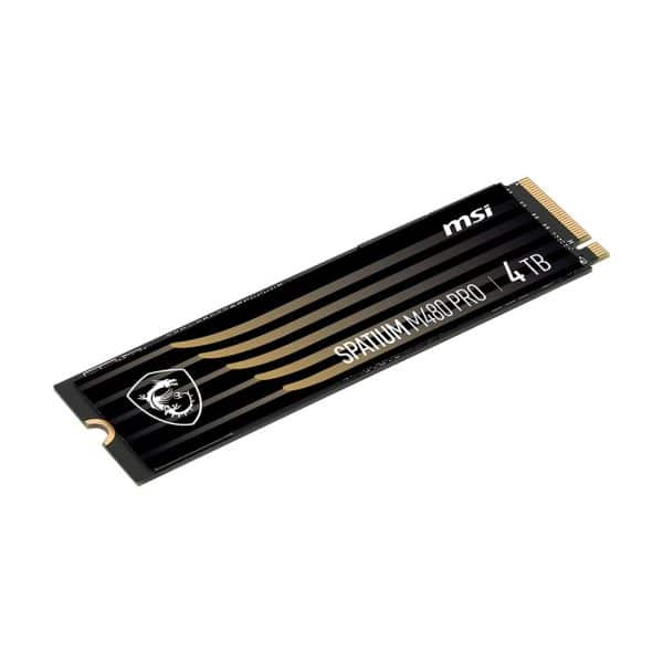 Msi Spatium M480 Pro 4tb Nvme Pcie Gen4 X4 Lezen 7400mb – Schrijven 7000mb M.2 Ssd 5