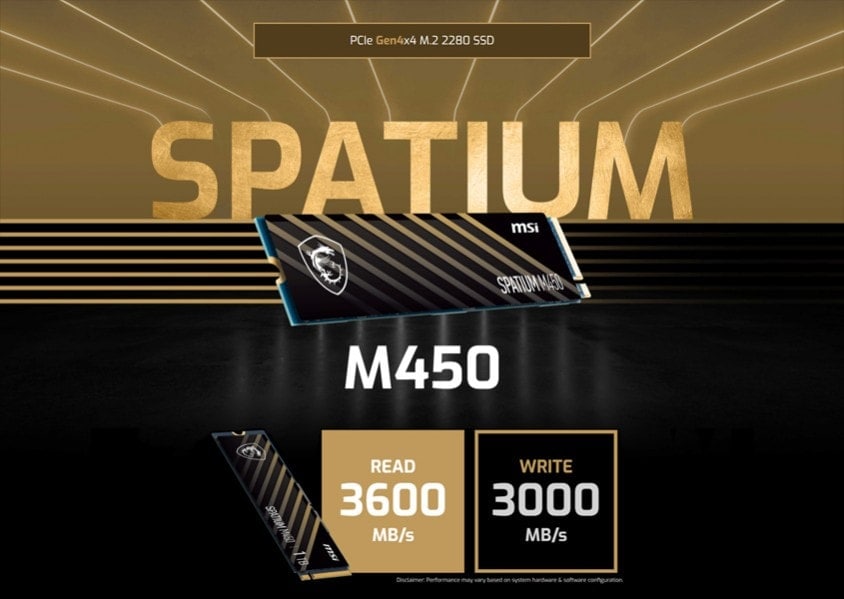 MSI Spatium M450 SSD a1
