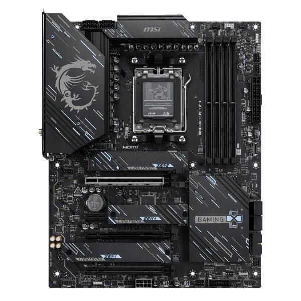 Msi X870e Gaming Plus Wifi 8200mhz (oc) Ddr5 Am5 Socket M.2 Hdmi Type C Dp Atx Moederbord 3