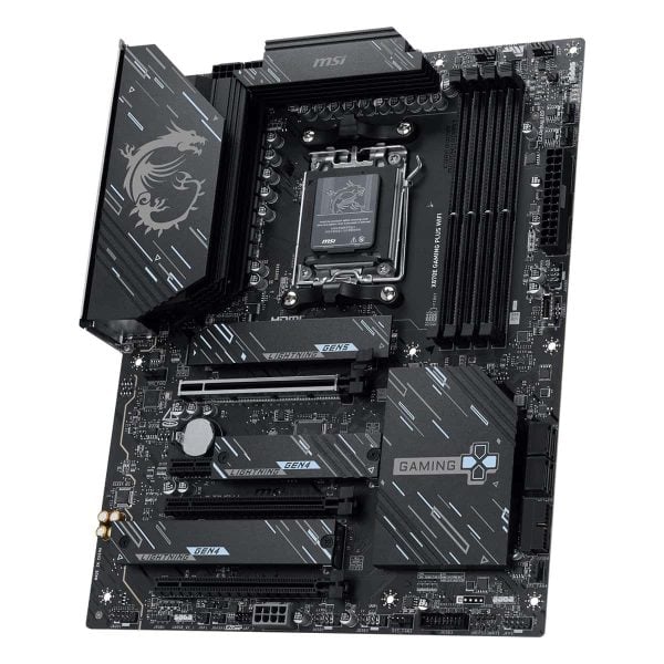 Msi X870e Gaming Plus Wifi 8200mhz (oc) Ddr5 Am5 Socket M.2 Hdmi Type C Dp Atx Moederbord 5
