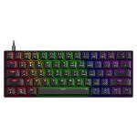 Speedlink ATMOS RGB Rainbow Mechanisch 60% Gamingtoetsenbord met Brown Switches - US Layout - Zwart