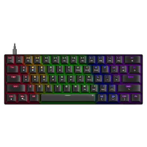 Speedlink Atmos Rgb Rainbow Mechanisch 60 Gamingtoetsenbord Met Brown Switches Us Layout Zwart 1