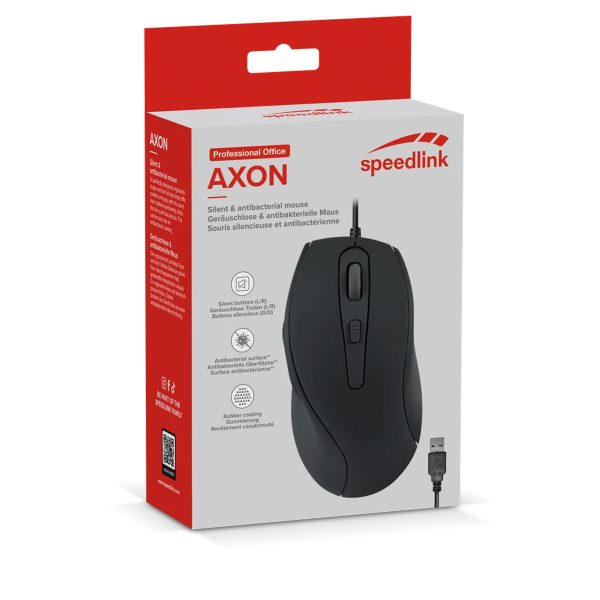 Speedlink Axon Silent Antibacteriele Usb Muis Zwart 5