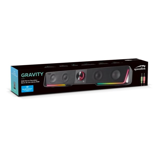 Speedlink Gravity Rgb Stereo Soundbar Zwart 3