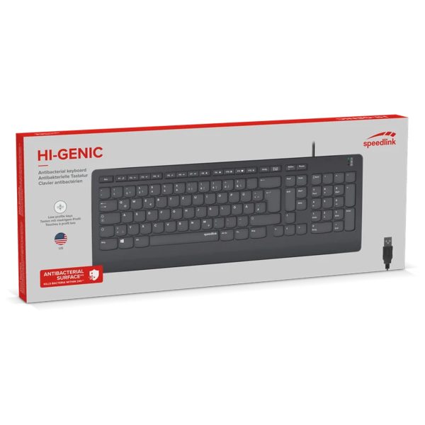 Speedlink Hi Genic Antibacterieel Gamingtoetsenbord Us Layout Zwart 4