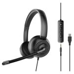 Speedlink METIS USB Stereo Headset, 3.5mm Jack met USB Geluidskaart - Zwart