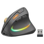 Speedlink PIAVO PRO Draadloze Verlichte Oplaadbare Verticale Ergonomische Muis - Rubber/Zwart