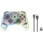 Speedlink RAIT NX RGB Gamepad - Draadloos/Bedraad - Helder Transparant (PC/Android/Switch OLED/Lite)