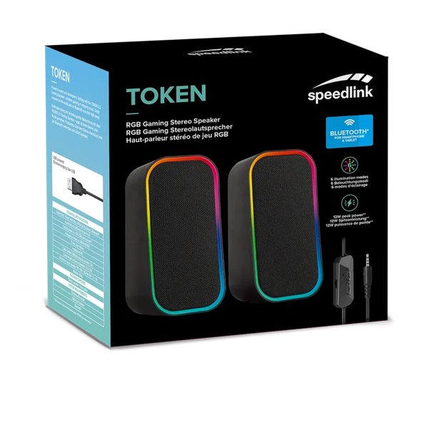 Speedlink Token Rgb Gaming Stereo Speaker Zwart 7