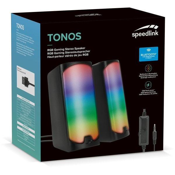 Speedlink Tonos Rgb Gaming Stereo Speaker Zwart 6