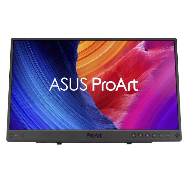 ASUS ProArt 15.6 inch 4K UHD IPS monitor met kleurrijke display, ideaal voor creatieve professionals en gamers die hoge resolutie en nauwkeurige kleuren zoeken.