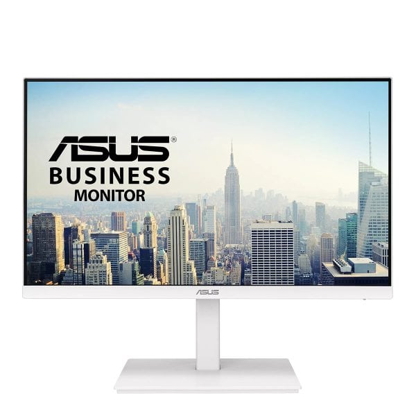ASUS VA24EQSB-W 23.8 inch Full HD IPS monitor met pivot en Adaptive Sync voor zakelijk gebruik.