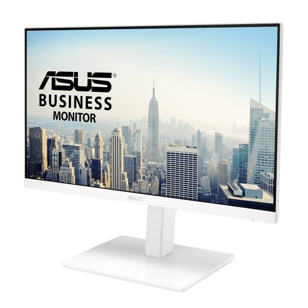 ASUS VA24EQSB-W 23.8 inch Full HD IPS monitor met 75Hz verversingssnelheid en Pivot functie, ideaal voor zakelijk gebruik en gaming.