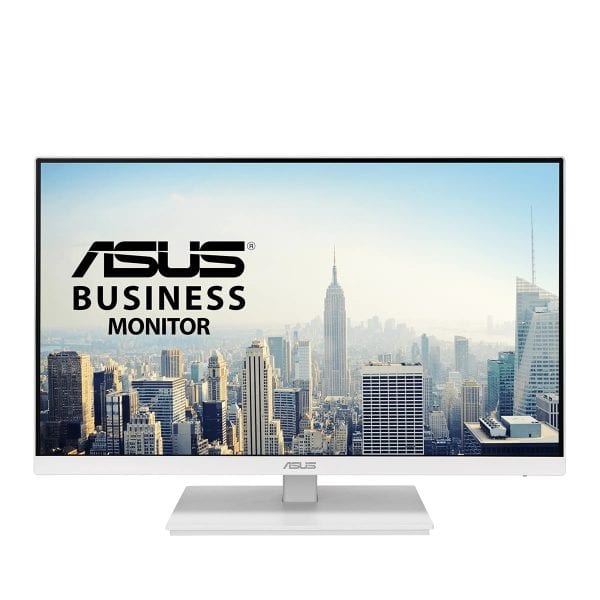 ASUS VA24EQSB-W 23.8 inch Full HD IPS monitor met adaptieve sync en pivotfunctie, ideaal voor zakelijk gebruik en gaming, met heldere beeldkwaliteit en brede kijkhoeken.