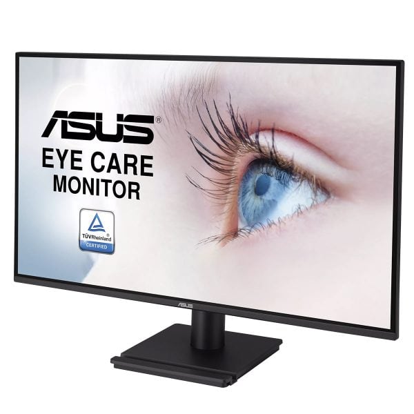 ASUS Eye Care Monitor met 27 inch scherm, 75Hz, 1ms responstijd, 2K QHD resolutie en Adaptive Sync technologie, ideaal voor gaming en professioneel gebruik.