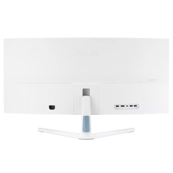 Stilte, wit ASUS all-in-one computer met usb-poorten en draadloze verbinding, geschikt voor gaming en productiviteit, minimalistisch ontwerp, ideaal voor thuis en kantoor.