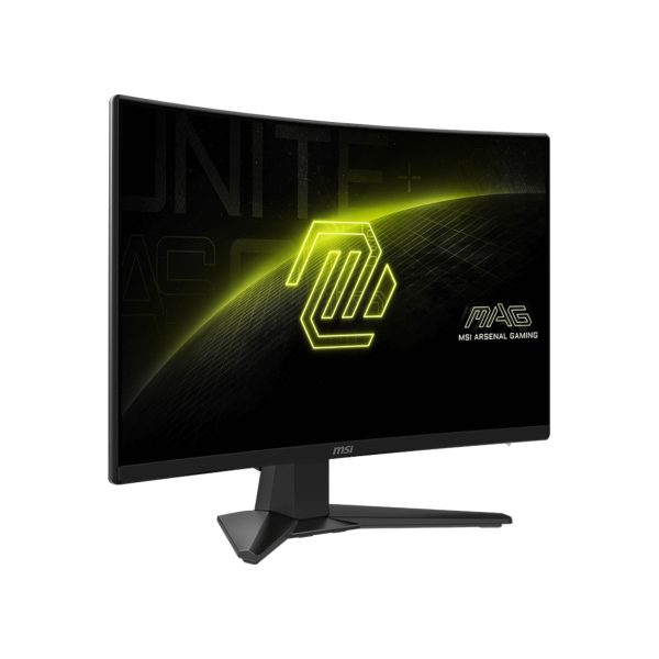 MSI MAG 242C 23.6 inch gaming monitor met 180Hz verversingssnelheid en 1ms responstijd, ideaal voor snelle gameplay. Curved VA-scherm met Full HD-resolutie en Adaptive Sync voor vloeiende beelden.