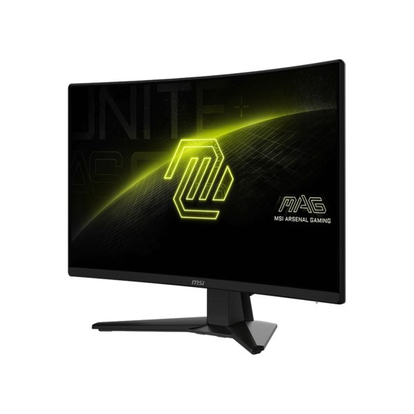 MSI MAG 242C 23.6 inch gaming monitor met gebogen VA-scherm, 180Hz verversingssnelheid en 1ms responstijd, ideaal voor competitief gamen en scherpe beeldkwaliteit.
