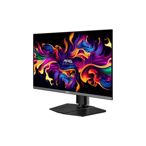 MSI MAG 272QP QD-OLED gaming monitor met 27 inch 2K WQHD-resolutie, 500Hz verversingssnelheid en 0.03ms responstijd, ideaal voor competitief gamen.