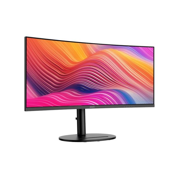 MSI Modern MD342CQP 34 inch curved monitor met 120Hz verversingssnelheid en 2K UWQHD-resolutie, ideaal voor gaming en professioneel gebruik.