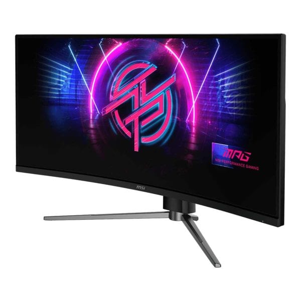 MSI MPG 346CQRF X24 curved gaming monitor met 34 inch UWQHD scherm, 240Hz verversingssnelheid en 0.5ms responstijd voor optimale gamingervaring.