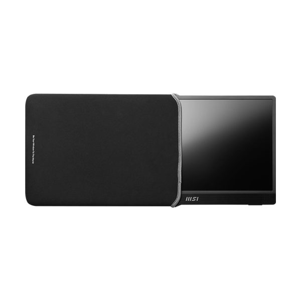 Draagbare MSI PRO MP161 monitor van 15.6 inch met Full HD-resolutie, 60Hz verversingssnelheid, IPS-paneel en Adaptive Sync-technologie, ideaal voor gaming en professioneel gebruik.