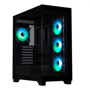 Bitfenix Ceto Premium Edition Black Argb Gehard Glas Usb 3.1 Mid Tower Bpab White 850w 80+ Bronze Atx Gaming Behuizing (fishtank Black 4a Rgb) 1