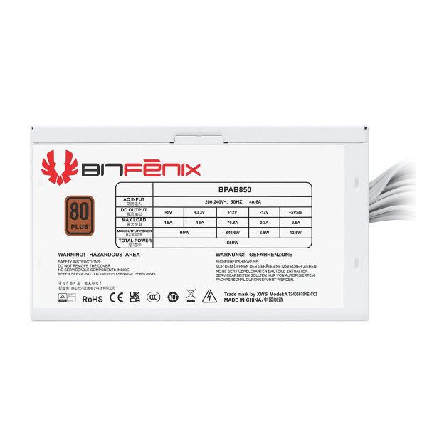 ARBG White PC-behuizing met glazen paneel en USB 3.1.