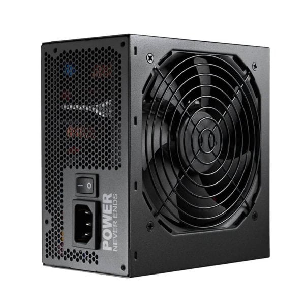 FSP Hydro K Pro 750W voeding met ventilator en 80+ Bronze certificering voor krachtige PC-voeding.