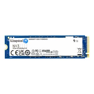 Kingston Nv3 1tb Nvme Pcie 4.0 Leessnelheid 6000mb – Schrijfsnelheid 4000mb M.2 Ssd (snv3s1000g) 1