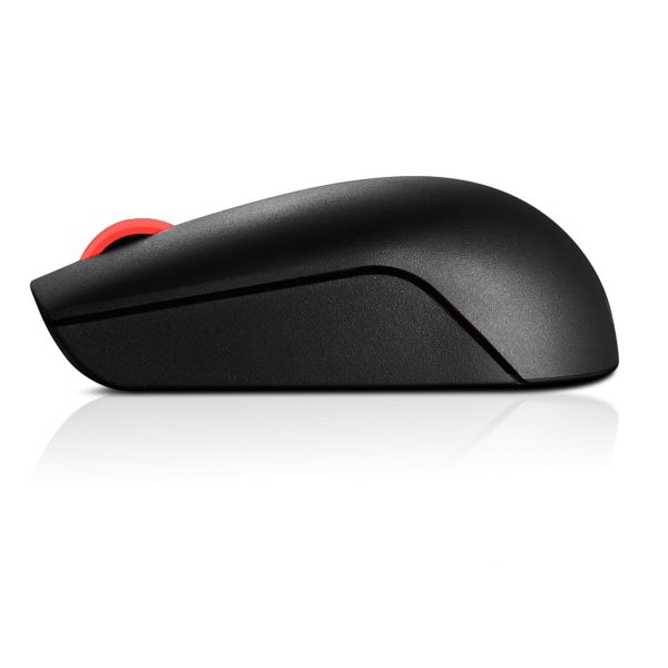 Lenovo Essential draadloze muis, compact en ergonomisch ontwerp, ideaal voor thuis en op kantoor, met draadloze connectiviteit voor soepel gebruik.