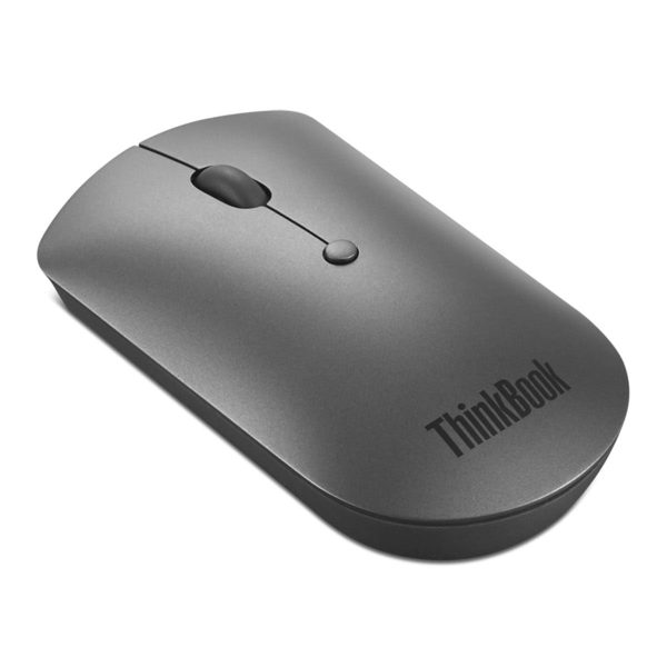 Draadloze Lenovo ThinkBook Bluetooth Silent Muis, stille en compacte computermuis voor zakelijk gebruik.