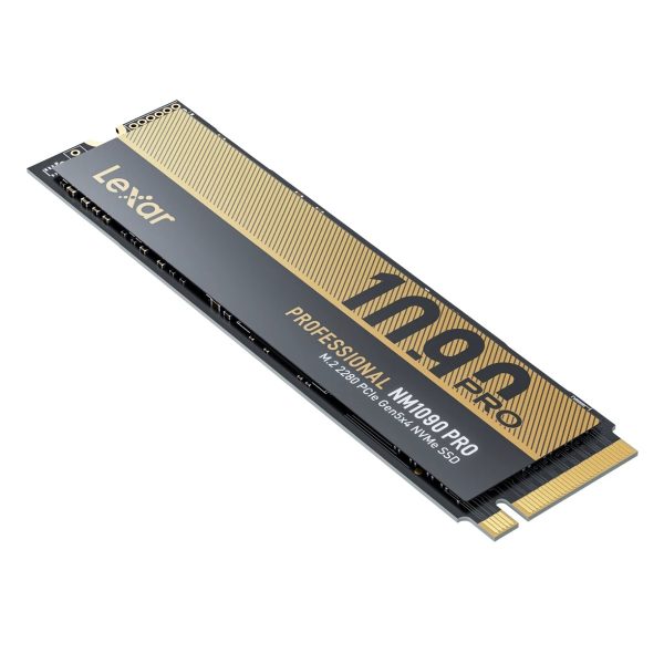Lezer NM1090 PRO 4TB NVMe PCIe Gen5 SSD met hoge snelheden voor gaming en professionele toepassingen.