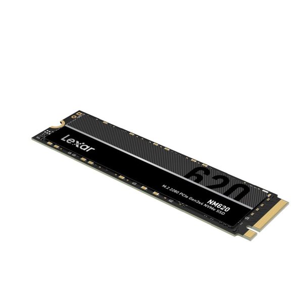 Lexar NM620 1TB NVMe PCIe Gen3 x4 M.2 SSD voor snelle gegevensoverdracht en opslag. Ideaal voor gaming, werkstations en high-performance computers.