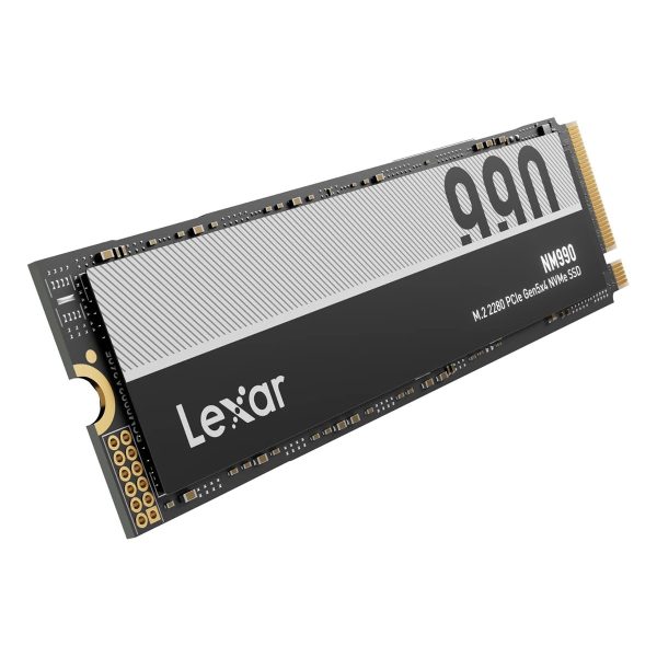 Lexar NM990 4TB NVMe PCIe Gen5 x4 SSD voor snelle opslag en gaming.