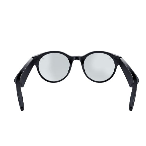 Razer Anzu slimme bril met blauwlichtfilter en ronde glazen, ontworpen voor comfort en bescherming tegen blauw licht tijdens digitale activiteiten.