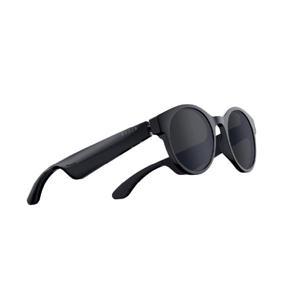 Razer Anzu slimme bril met blauwlichtfilter en ronde glazen, ideaal voor bescherming tegen blauw licht tijdens digitale schermgebruik.