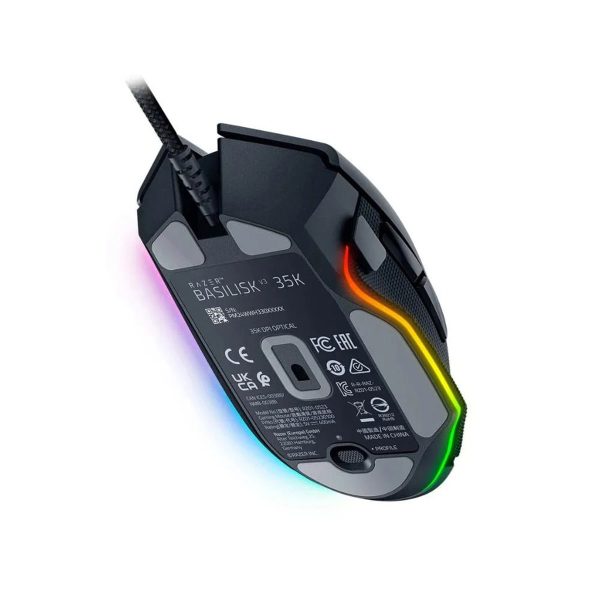 Razer Basilisk V3 35K Focus Pro Gen 2 sensor gaming muis met RGB-verlichting, ergonomisch ontwerp en geavanceerde functies voor professionele gamers.