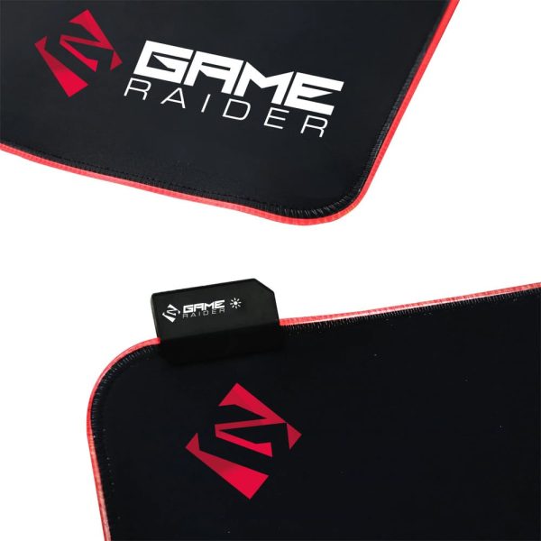 Gaming muismat met RGB-verlichting, antislip rubber basis en microfiber oppervlak, ideaal voor gamers die precisie en comfort zoeken.