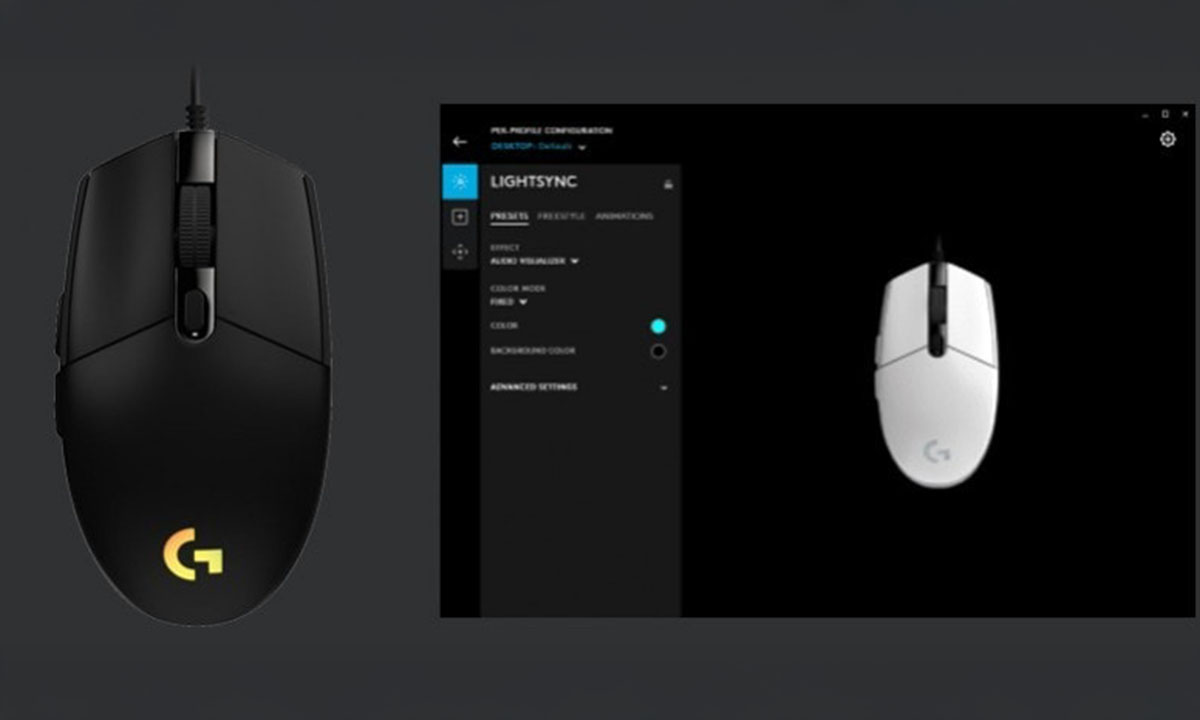 Logitech G G102 LIGHTSYNC Wit Gaming Muis H4