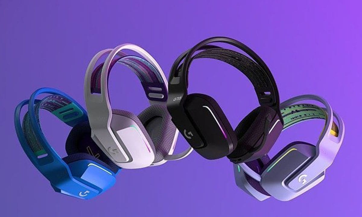 Logitech G G733 draadloos gaming headset in blauw met RGB-verlichting en 7.1 surround sound, ideaal voor gamers die comfort en hoge geluidskwaliteit zoeken.