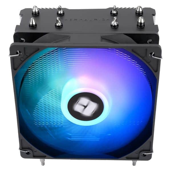 RGB CPU-koelventilator met krachtige airflow, geschikt voor high-performance gaming PC's en overklokken, zorgt voor optimale koelcyclus.