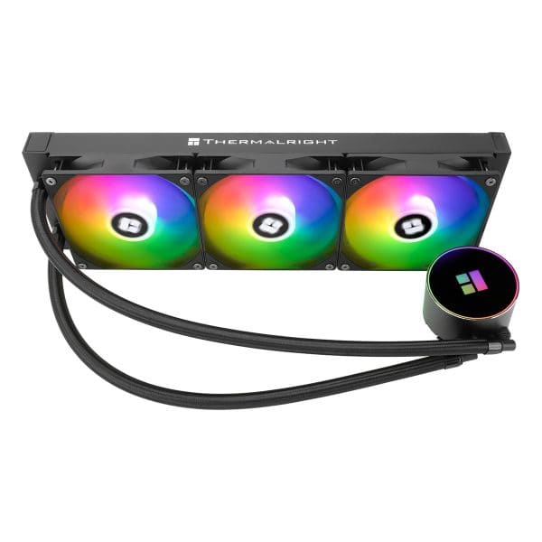 Drie RGB-verlichte ventilatoren voor optimale koeling en esthetiek in gaming systemen.