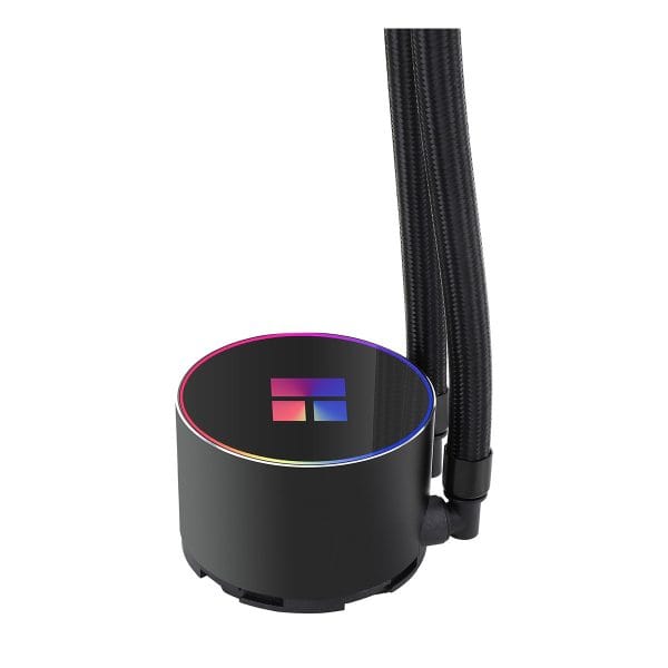 Hoogwaardige, stille CPU-koeler met RGB-lichten voor gaming en high-performance PC's. Gemaakt van duurzame materialen, geschikt voor optimale koeling en esthetiek bij gaming builds.
