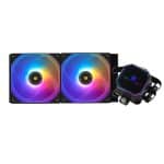 RGB ventilator en waterkoeler voor gaming en high-performance pc's.