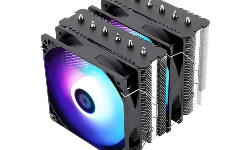 Hoogwaardige Thermalright Peerless Assassin 120 SE ARGB luchtkoeler met 6×6mm heatpipes, compatibel met AMD en Intel, ideaal voor optimale CPU-koeling en stille prestaties.