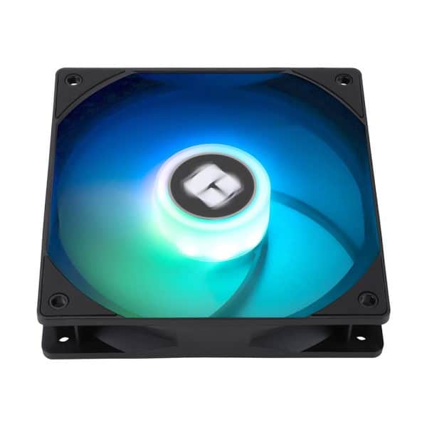 Een kleurrijke verlichte computer ventilator met RGB-verlichting voor optimale airflow en koeling in gaming- en kantoor-pc's. Perfect voor een stabiele en stille werking met een stijlvol design.