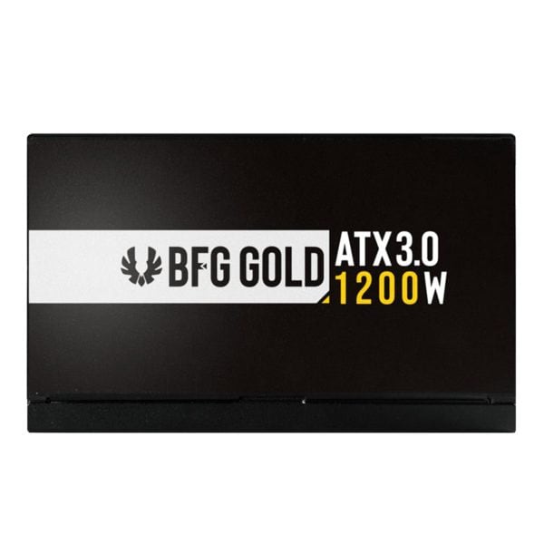 Volledig modulaire 1200W BFG Gold voeding met ATX 3.0 en 80+ Gold certificering, geschikt voor high-performance gaming en krachtige PC-builds.