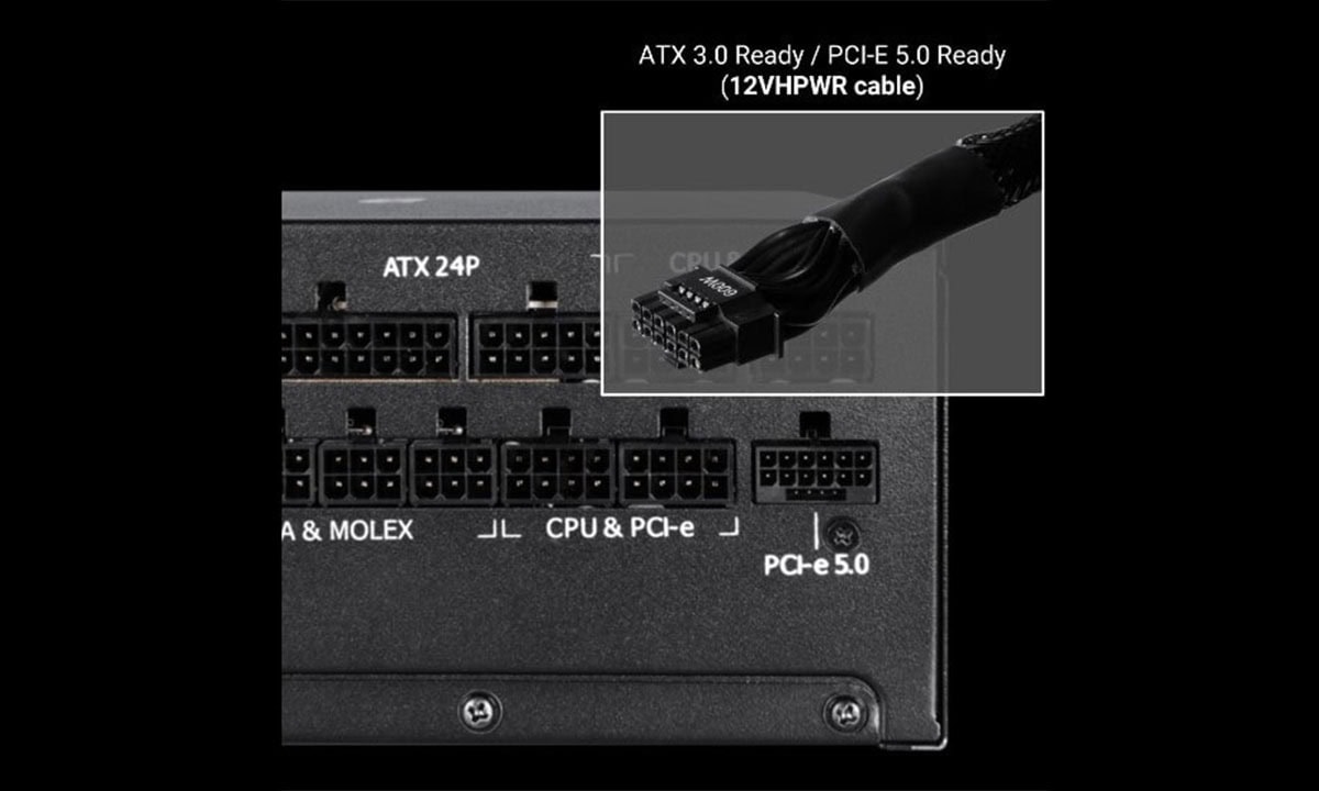 Hoogwaardige 1200W volledig modulaire voeding met 80+ Gold efficiëntie, geschikt voor krachtige gaming- en workstation-builds, met ventilator en kabels voor optimale prestaties.